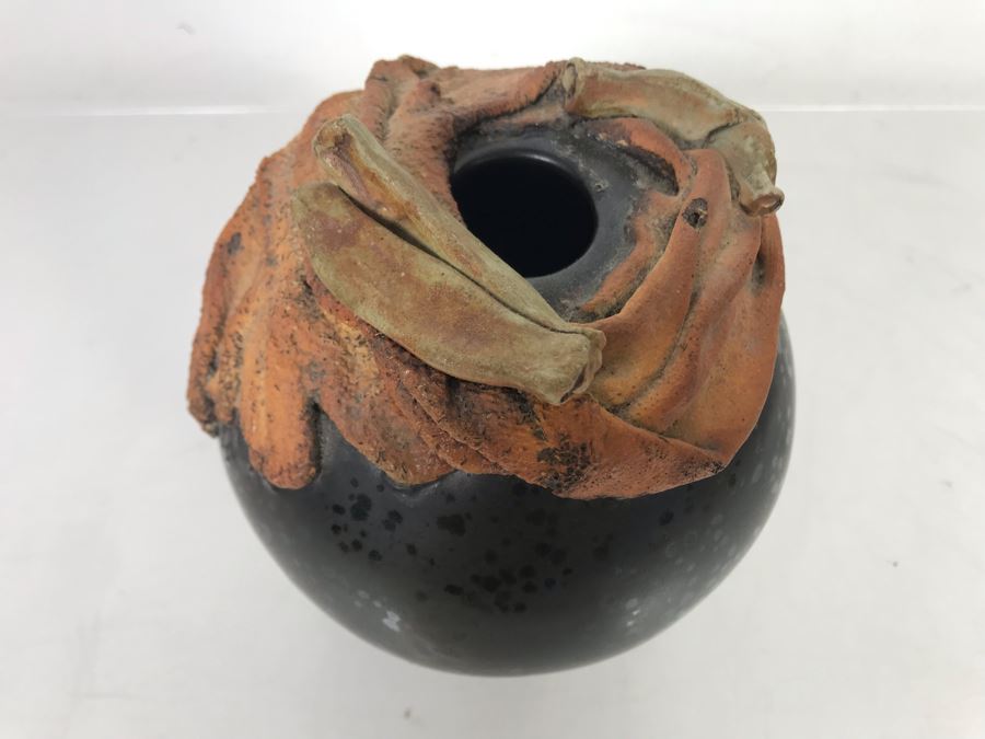 Signed Art Pottery Vase 6H X 5.5W [Photo 3]