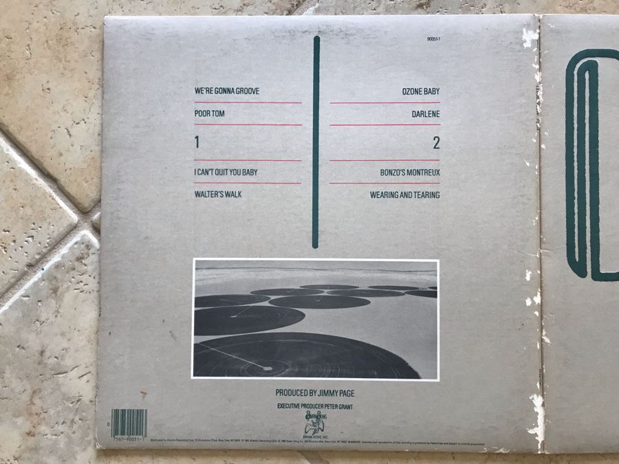 Led Zeppelin Vinyl Record CODA [Photo 3]