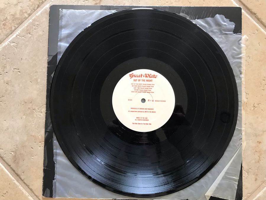 Great White Vinyl Record: Out Of The Night [Photo 4]