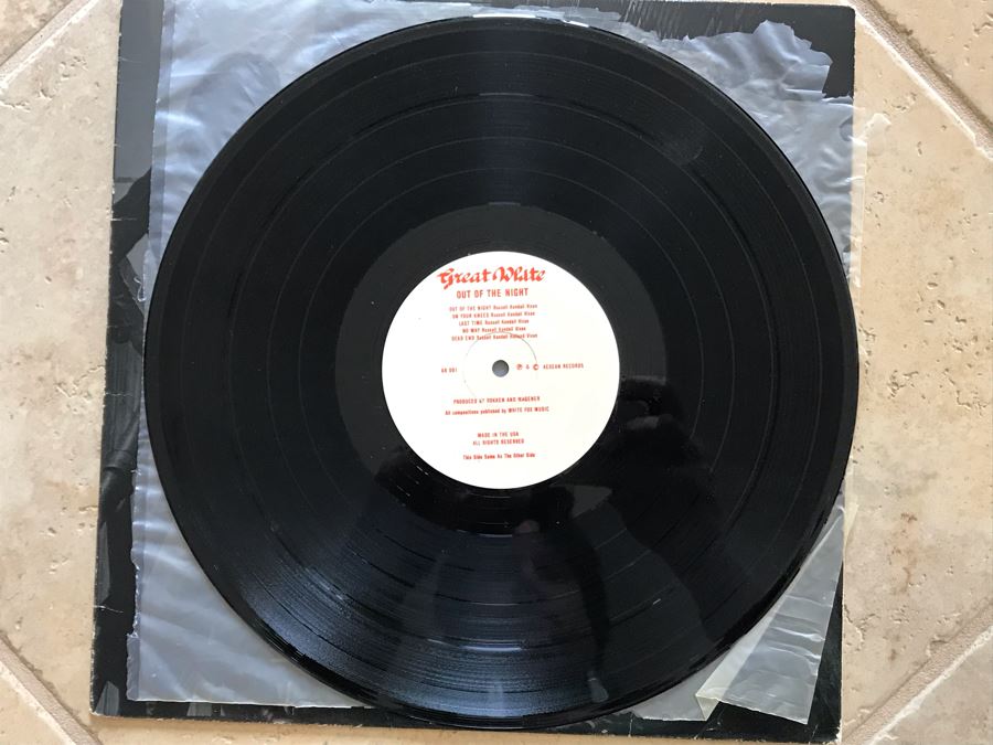 Great White Vinyl Record: Out Of The Night [Photo 6]