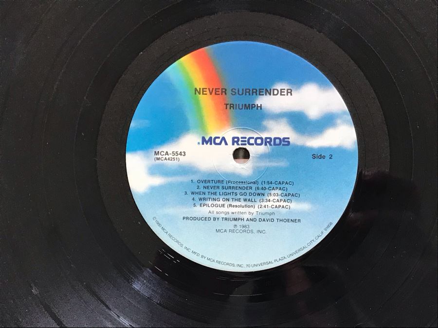 (2) Triumph Vinyl Records: Allied Forces And Never Surrender [Photo 16]