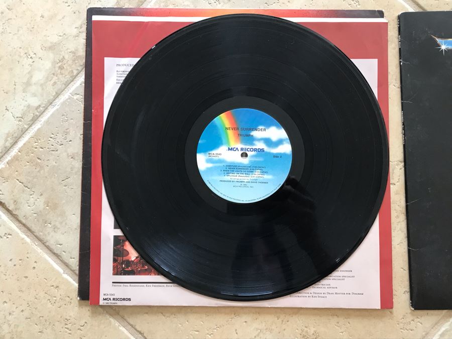 (2) Triumph Vinyl Records: Allied Forces And Never Surrender [Photo 15]
