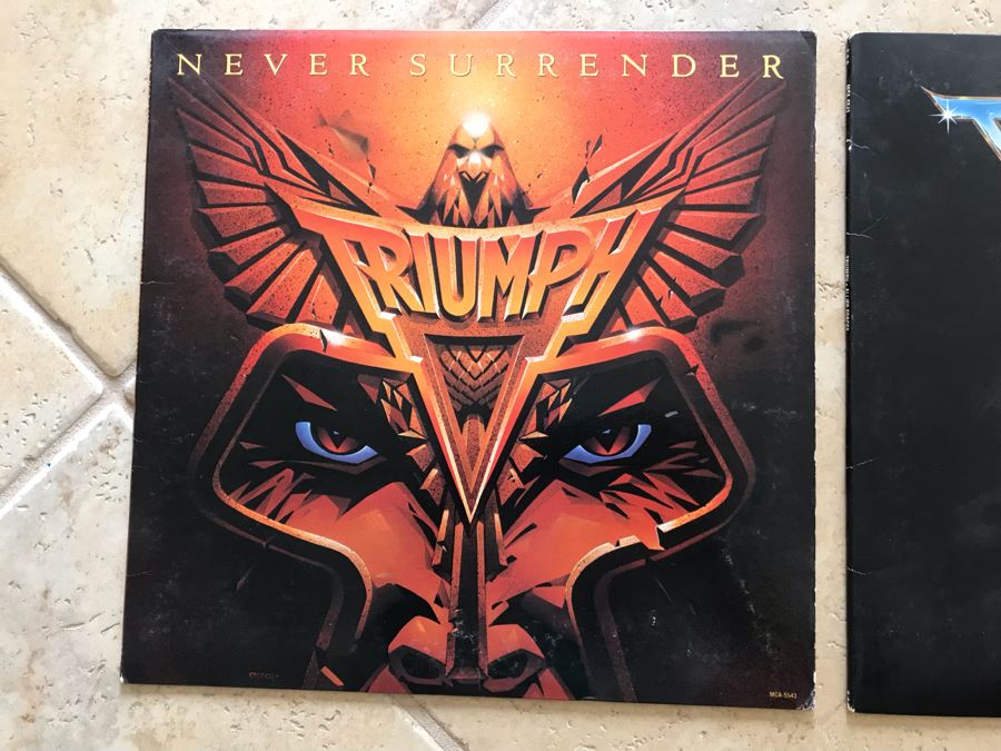 (2) Triumph Vinyl Records: Allied Forces And Never Surrender [Photo 3]