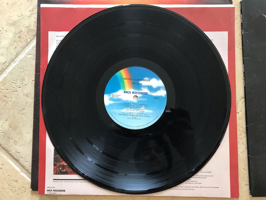 (2) Triumph Vinyl Records: Allied Forces And Never Surrender [Photo 13]