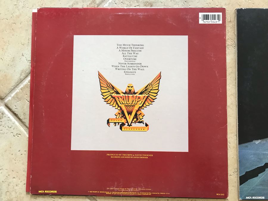 (2) Triumph Vinyl Records: Allied Forces And Never Surrender [Photo 5]