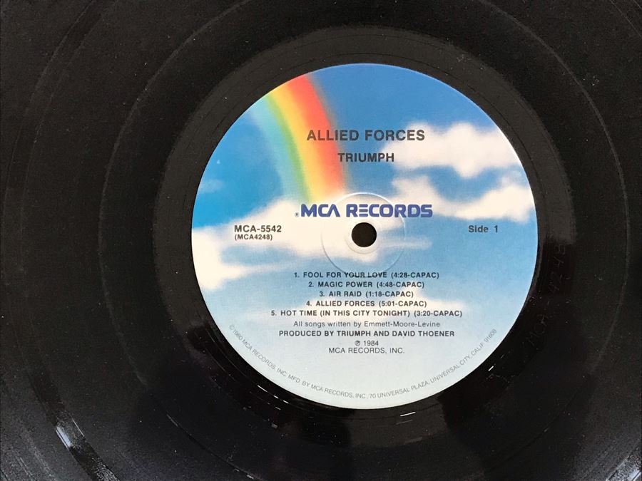 (2) Triumph Vinyl Records: Allied Forces And Never Surrender [Photo 9]