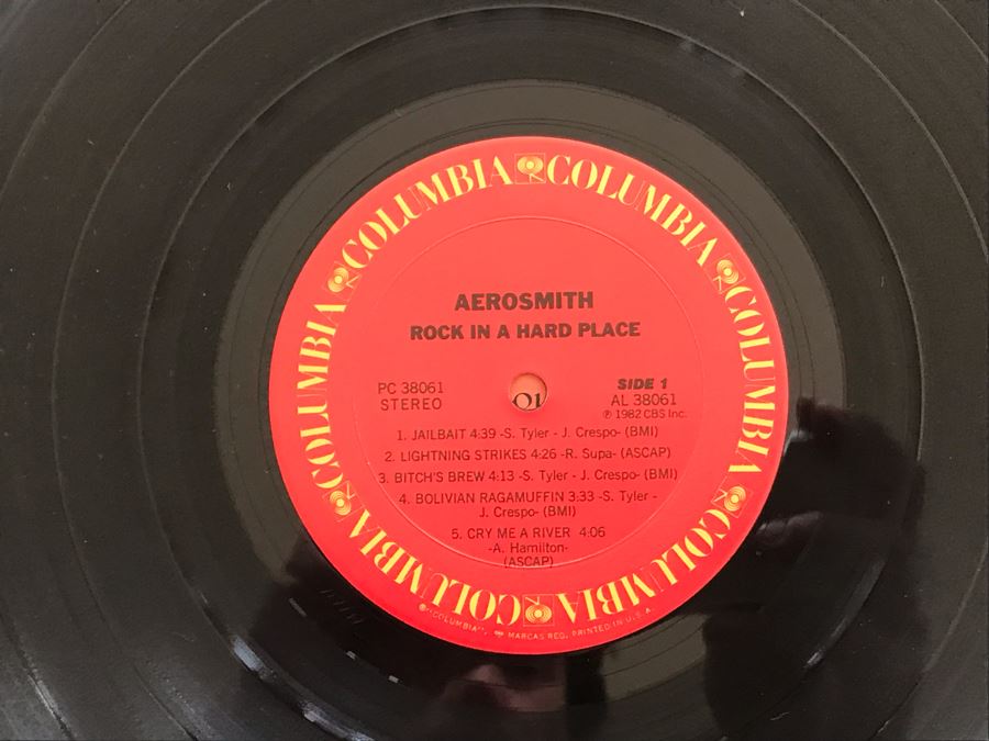 (5) Aerosmith Vinyl Records: Toys In The Attic, Draw The Line, Rock In A Hard Place, Rocks And Night In The Ruts [Photo 20]