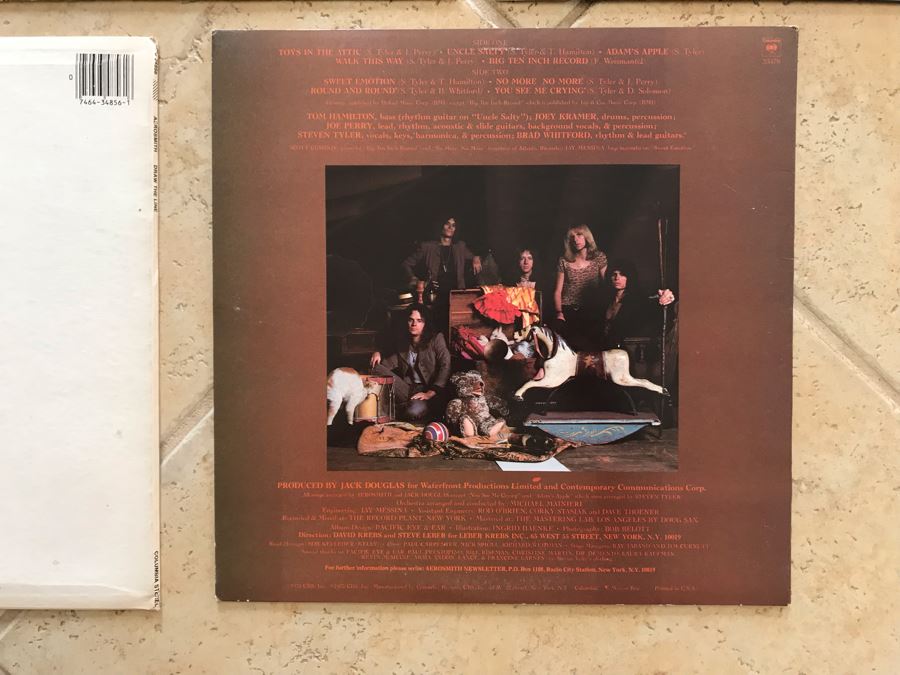 (5) Aerosmith Vinyl Records: Toys In The Attic, Draw The Line, Rock In A Hard Place, Rocks And Night In The Ruts [Photo 9]