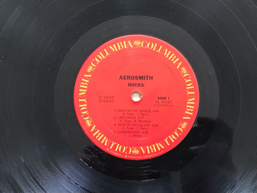 (5) Aerosmith Vinyl Records: Toys In The Attic, Draw The Line, Rock In A Hard Place, Rocks And Night In The Ruts [Photo 22]