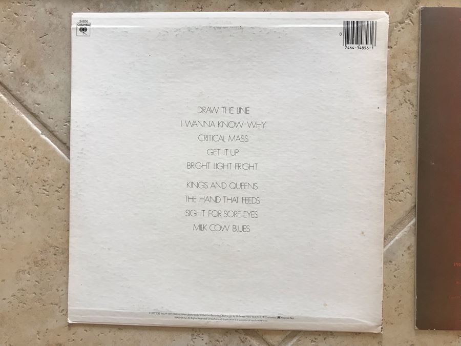 (5) Aerosmith Vinyl Records: Toys In The Attic, Draw The Line, Rock In A Hard Place, Rocks And Night In The Ruts [Photo 10]