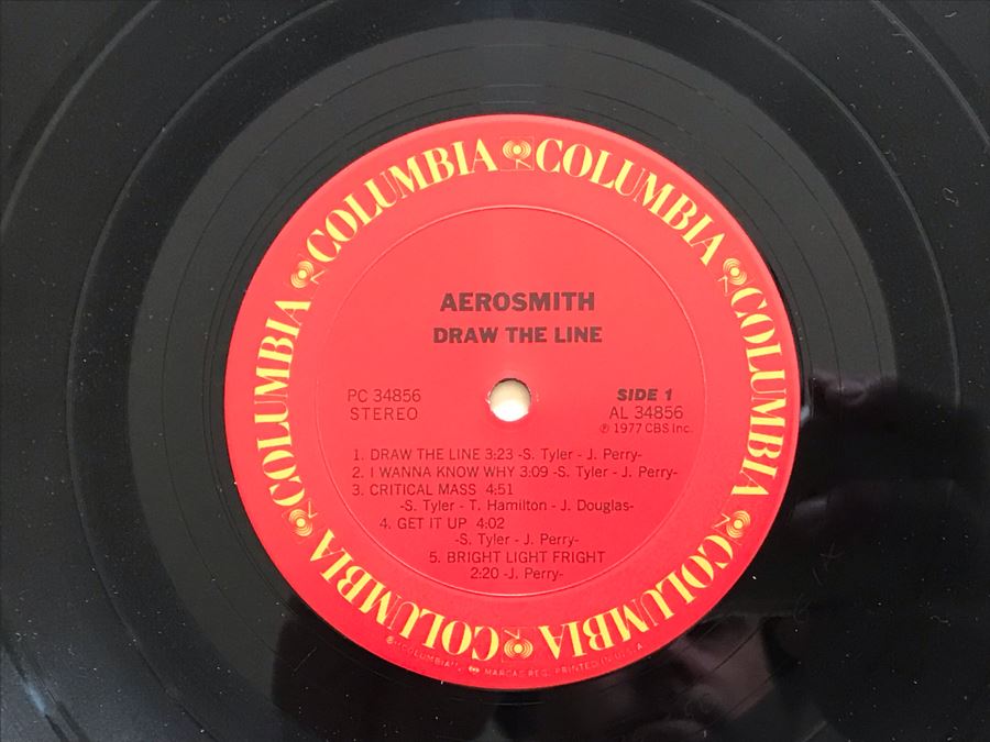 (5) Aerosmith Vinyl Records: Toys In The Attic, Draw The Line, Rock In A Hard Place, Rocks And Night In The Ruts [Photo 18]