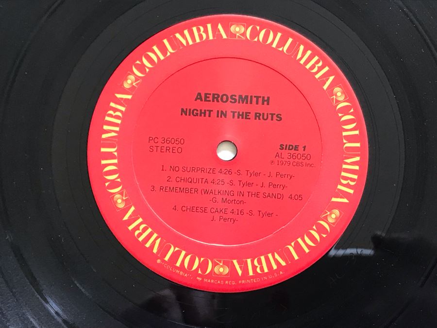 (5) Aerosmith Vinyl Records: Toys In The Attic, Draw The Line, Rock In A Hard Place, Rocks And Night In The Ruts [Photo 24]