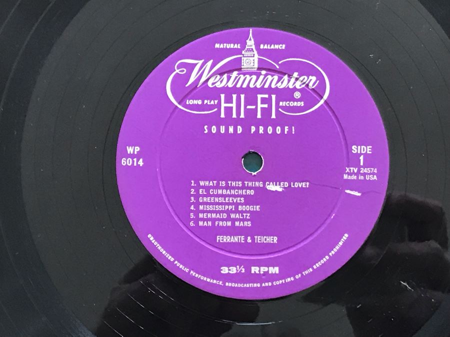 Westminster Hi-Fi Soundproof WP 6014 Vinyl Record With UFO Cover [Photo 5]