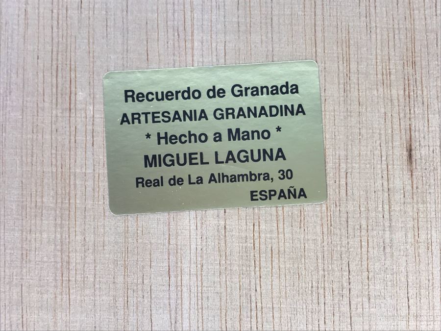 Miguel Laguna Inlaid Tray Made In Spain 9.75W [Photo 7]