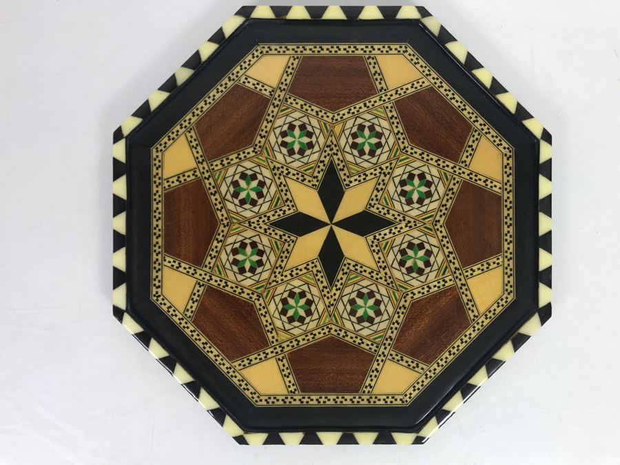 Miguel Laguna Inlaid Tray Made In Spain 9.75W