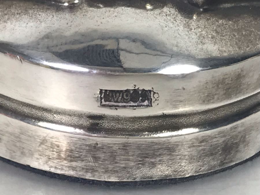 999 Pure Silver Figural Frog Sculpture Paperweight By Henryk Winograd Signed HW999 186.5g [Photo 10]