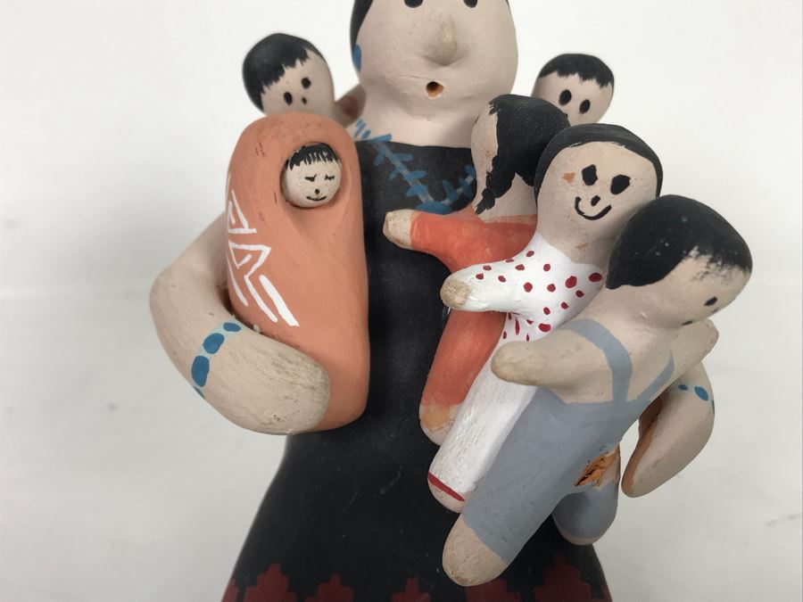 Pottery Sculpture Signed Joanne Lewis 4H [Photo 3]