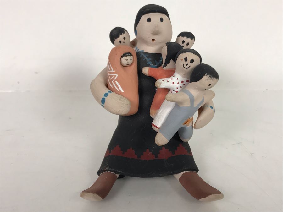 Pottery Sculpture Signed Joanne Lewis 4H [Photo 2]