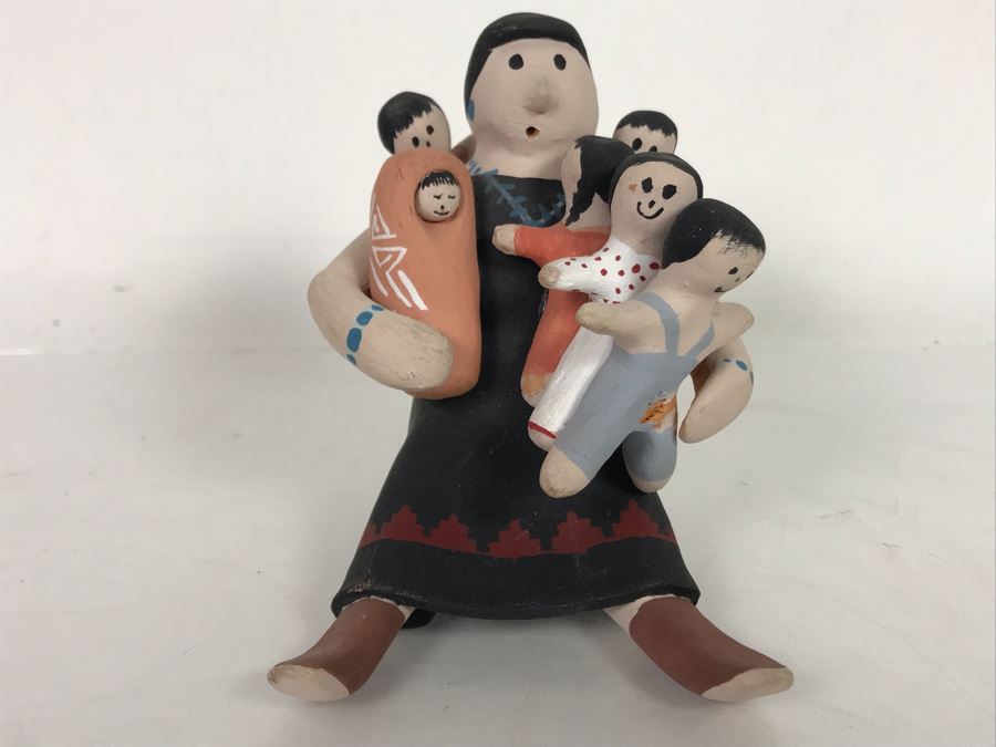 Pottery Sculpture Signed Joanne Lewis 4H [Photo 1]