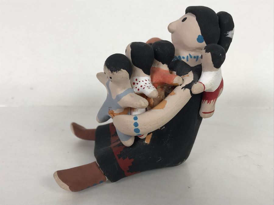 Pottery Sculpture Signed Joanne Lewis 4H [Photo 5]