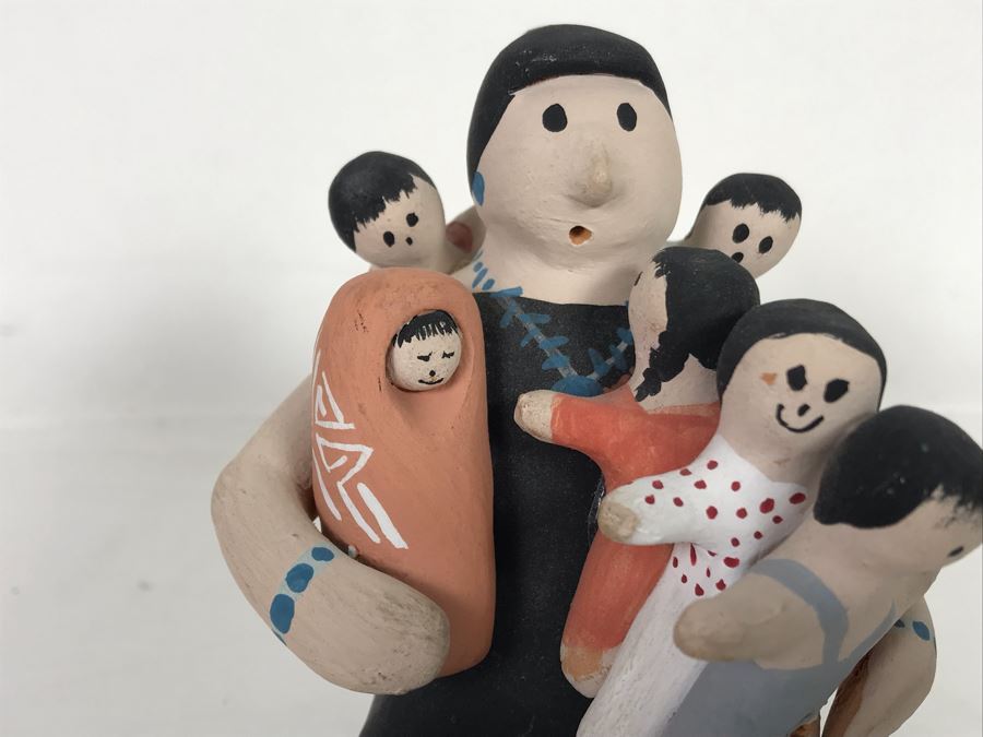 Pottery Sculpture Signed Joanne Lewis 4H [Photo 4]