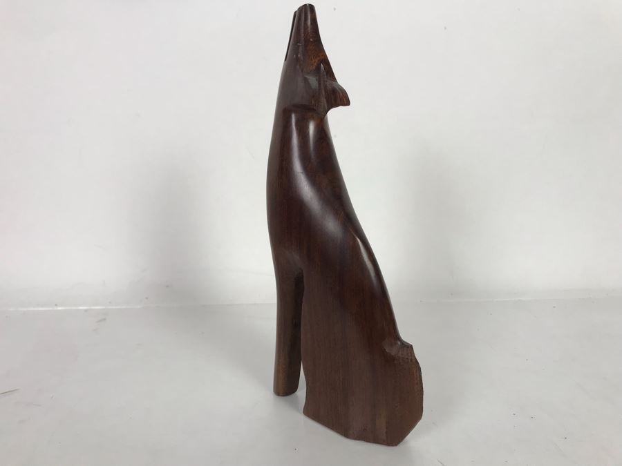 Hand Carved Ironwood Coyote Sculpture 9H [Photo 6]