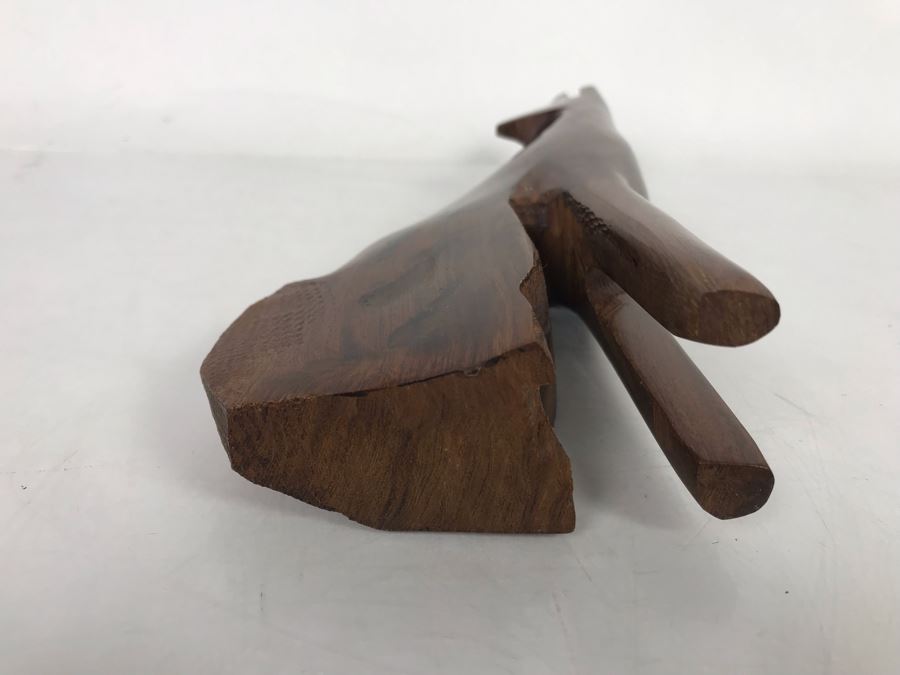 Hand Carved Ironwood Coyote Sculpture 9H [Photo 7]