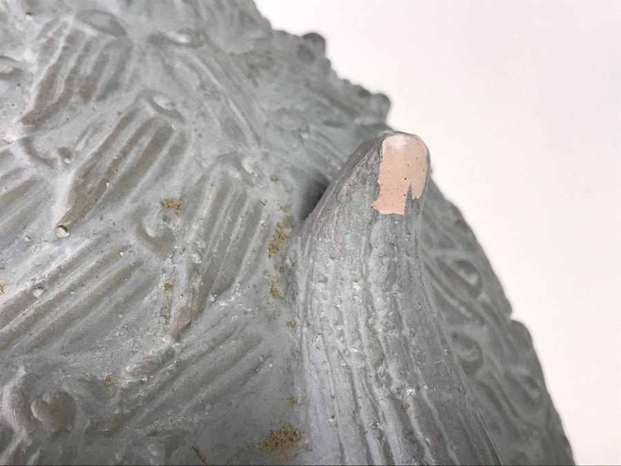 Vintage 1980 Thai Foo Dog Terracotta Sculpture By Austin Productions - See Photos For Minor Chips 15W [Photo 8]