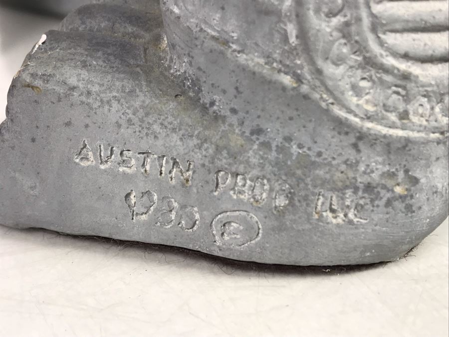 Vintage 1980 Thai Foo Dog Terracotta Sculpture By Austin Productions - See Photos For Minor Chips 15W [Photo 11]