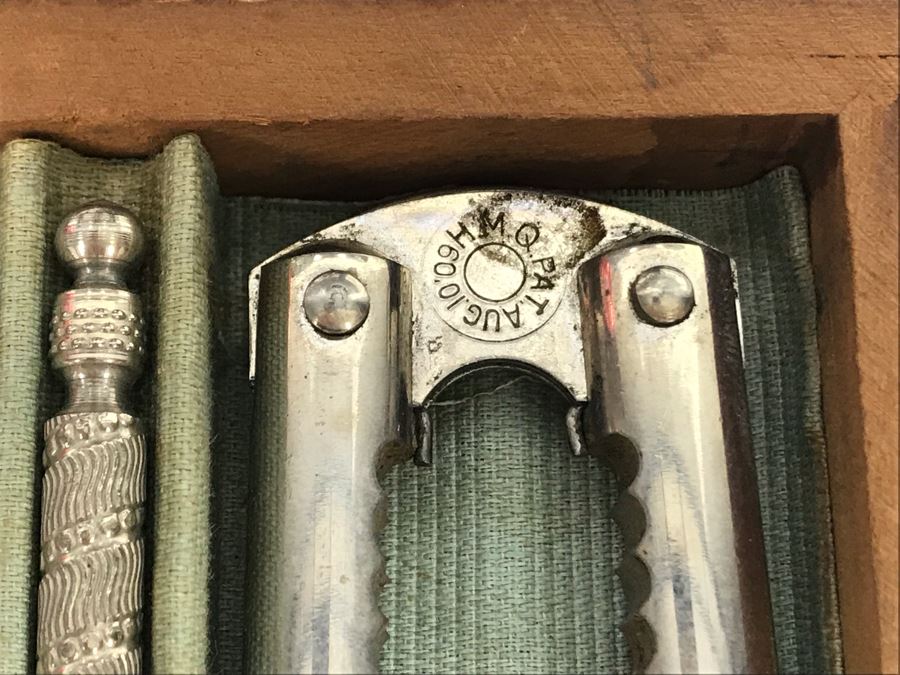 Vintage Wilton Southwest Round Pewter Plate 12R, Vintage Gerber Silverplate Spoon, Metal Easel And Seafood Cracker Set [Photo 4]