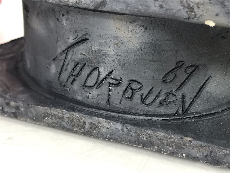 Signed Joan Thorburn Art Pottery Abstract Vase 6W X 2D X 11H [Photo 8]