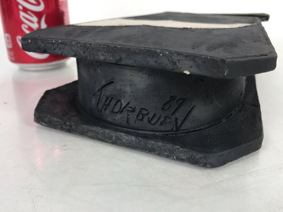 Signed Joan Thorburn Art Pottery Abstract Vase 6W X 2D X 11H [Photo 7]