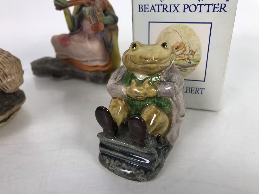 Department 56 Bejeweled Collection, Royal Albert Beatrix Potter Figurine And (4) Tillie Frog Sculptures By Jessica DeStefano [Photo 8]