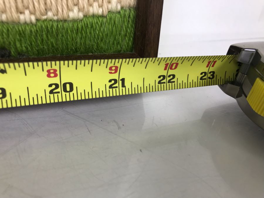 Colorful Needlepoint Landscape Artwork 22W X 20H [Photo 6]