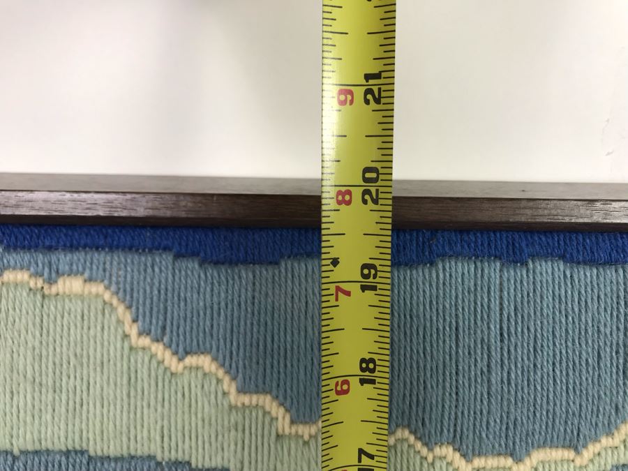 Colorful Needlepoint Landscape Artwork 22W X 20H [Photo 7]