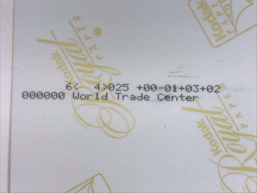 Framed B&W Photograph Of Church Shadow Cast Upon The World Trade Center Twin Towers Printed On Kodak Paper Photo Is 10.5W X 13.5H [Photo 13]