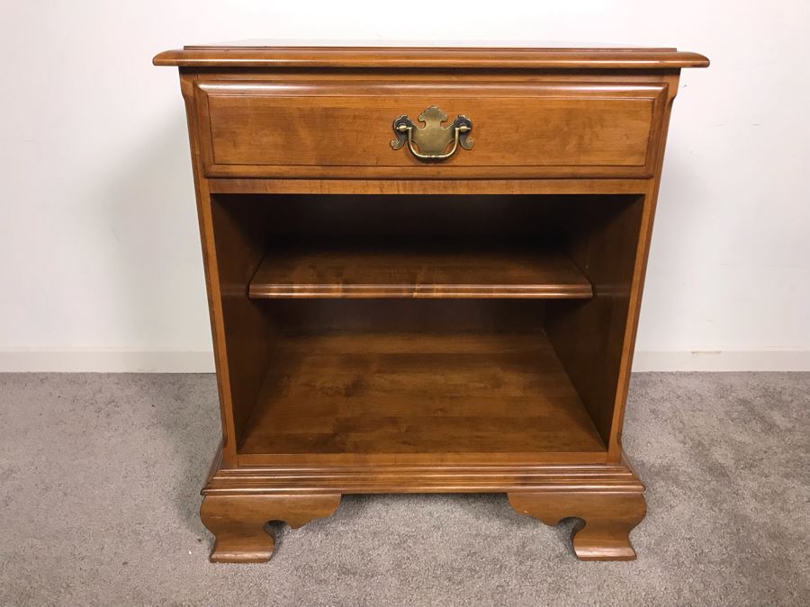 Ethan Allen Wooden Nightstand Side Table 22W X 16D X 26H [Photo 2]