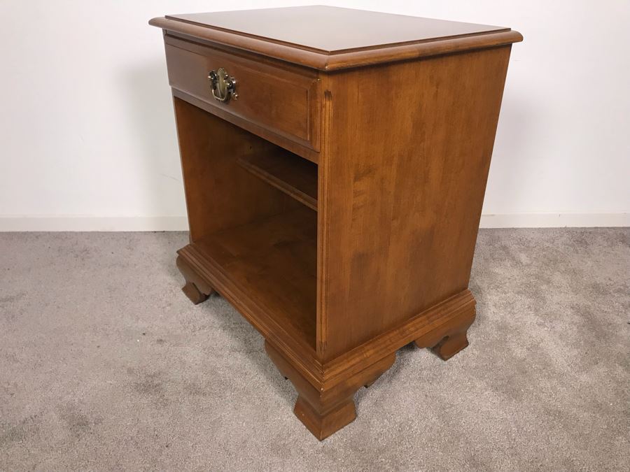 Ethan Allen Wooden Nightstand Side Table 22W X 16D X 26H [Photo 6]
