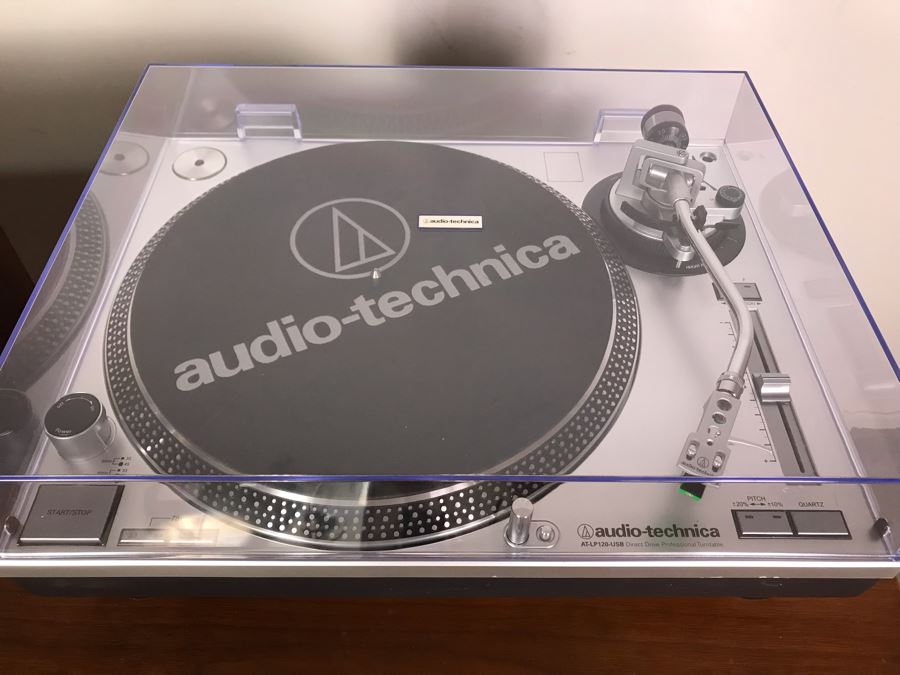 Audio-Technica Direct Drive Professional Turntable Record Player Model AT-LP120-USB