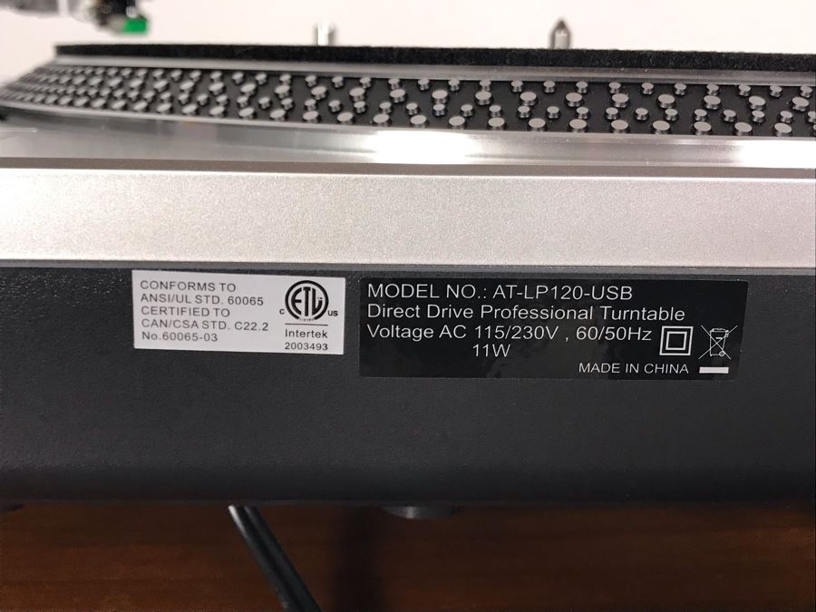 Audio-Technica Direct Drive Professional Turntable Record Player Model AT-LP120-USB [Photo 8]