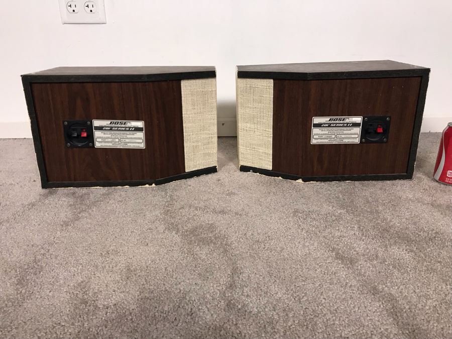 Pair Of BOSE 201 Series II Bookshelf Speakers Painted White - Working [Photo 2]