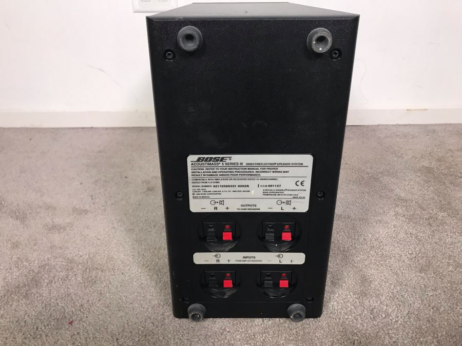 BOSE Acoustimass 5 Series III Speaker System Working [Photo 9]