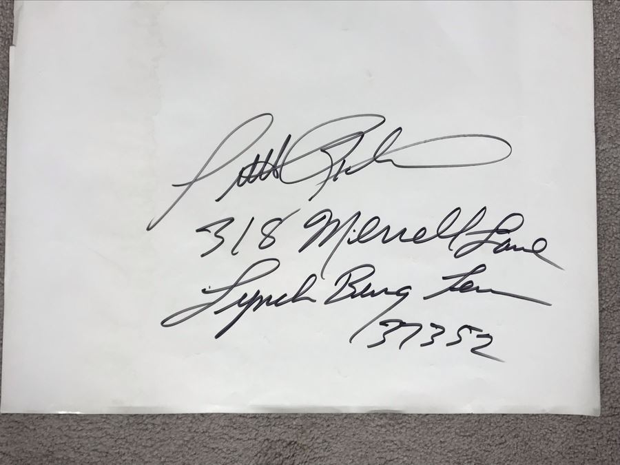 Signed 'Little Richard' The International Treasure Poster - Signed On Front And Back Of Poster By Little Richard 2003 30.5W X 20H [Photo 4]