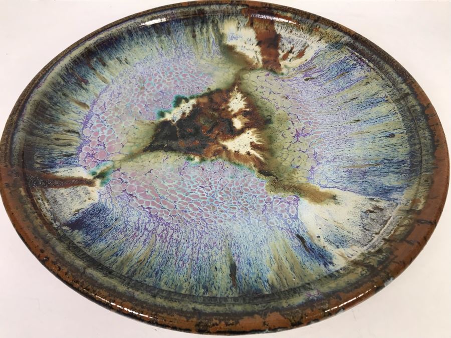 Large Signed Mid-Century Charger Plate 15'R [Photo 1]
