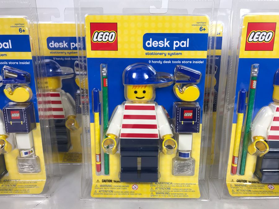 New Set Of (6) LEGO Desk Pals Stationary Systems [Photo 3]