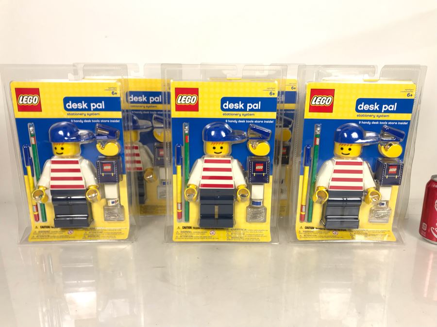 New Set Of (6) LEGO Desk Pals Stationary Systems [Photo 2]