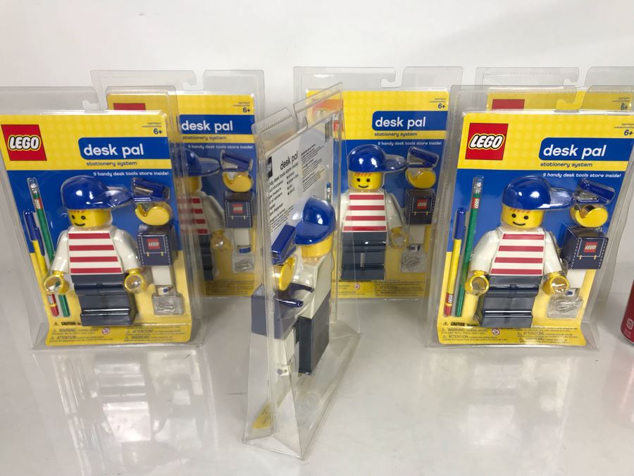 New Set Of (6) LEGO Desk Pals Stationary Systems [Photo 6]