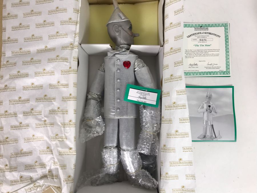 New In Box Ashton-Drake Galleries 'The Tin Man' Doll From The Wonderful Wizard Of Oz 17'H [Photo 1]