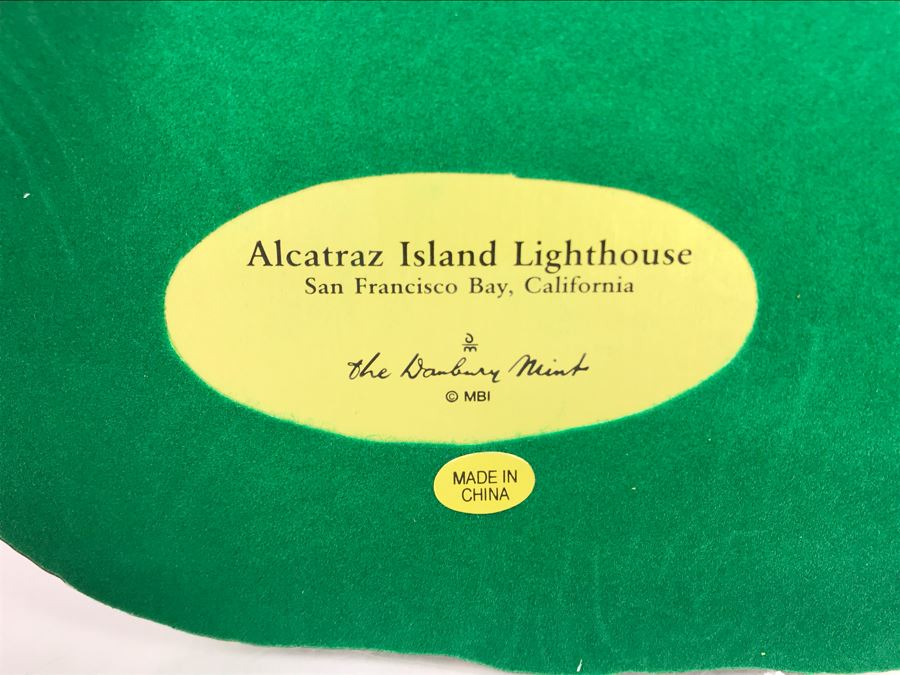 Danbury Mint Alcatraz Island Lighthouse San Francisco Bay, California Sculpture Figurine [Photo 9]