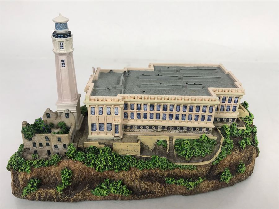 Danbury Mint Alcatraz Island Lighthouse San Francisco Bay, California Sculpture Figurine [Photo 3]